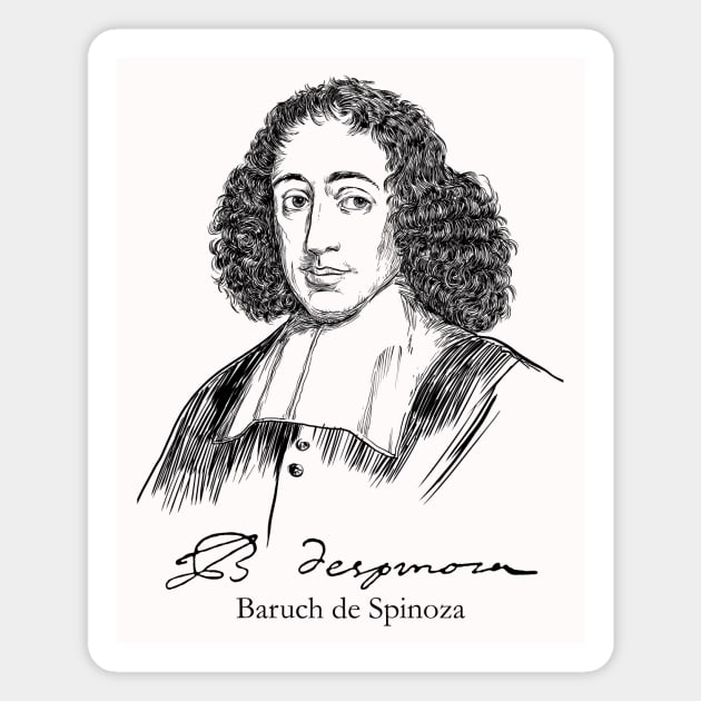 Baruch Spinoza, Dutch philosopher, philosophy, Magnet by StabbedHeart